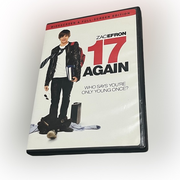 Other - 17 Again (DVD) Zac Efron Movie - White & Red Cover
